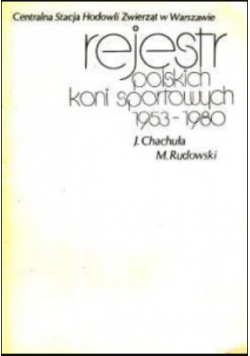 Rejestr Polskich koni sportowych 1953 - 1980