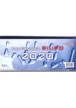 Kalendarz 2020 Biurkowy leżący z podkładką ANIEW