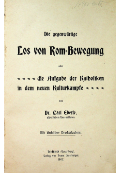 Los von Rom Bewegung 1902 r