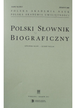 Polski Słownik Biograficzny Zeszyt 200