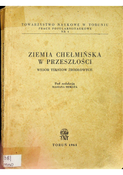Ziemia Chełmieńska w przeszłości