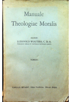 Manuale Theologiae Moralis 1933r