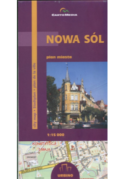 Nowa Sól.  Plan miasta 1:15 000