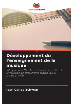Développement de l'enseignement de la musique