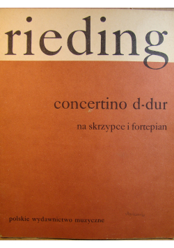 Concertino d - dur na skrzypce i fortepian