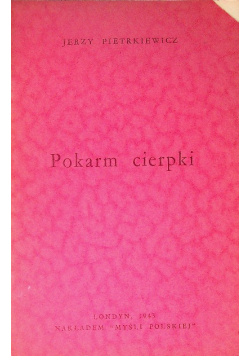 Pokarm cierpki 1943 r.