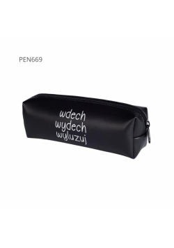 Piórnik jednokomorowy czarny - wdech wydech wyluzu