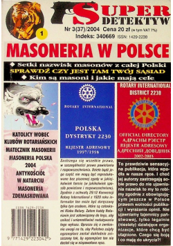 Super Detektyw Masoneria w Polsce Nr 3 / 04
