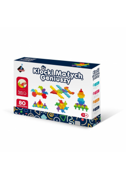 Klocki małych geniuszy puzzle 80 elementów