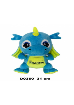 Smok "Kraków" niebieski żółty 31cm