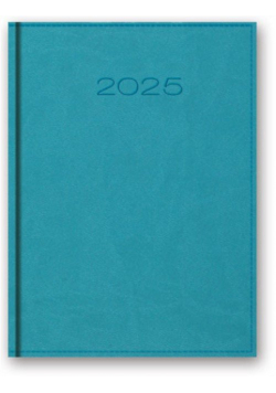 Kalendarz 2025 A5 dzienny vivella turkusowy