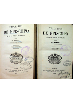 Tractarus de episcopo 2 tomy