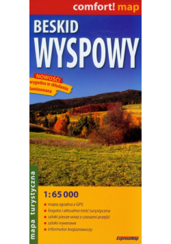 Beskid Wyspowy. Mapa laminowana