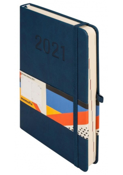 Kalendarz 2021 Memofix A5 Granatowy DNS ANTRA