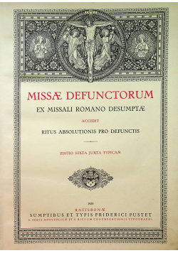 Missae defunctorum 1929 r.