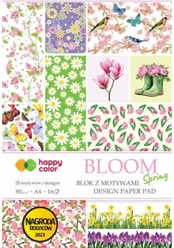 Blok A4 16 ark z motywami Bloom Spring