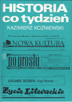 Historia Co Tydzień Szkice o tygodnikach społeczno-kulturalnych 1950-1990