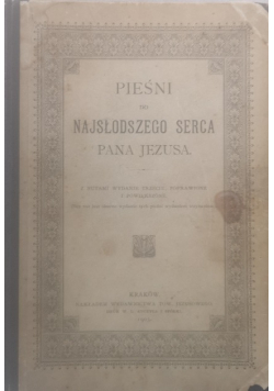 Pieśni do Najsłodszego Serca Pana Jezusa, 1903 r.