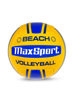 Piłka siatkowa/plażowa Max Sport żółto-niebieska