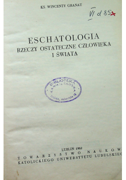 Eschatologia