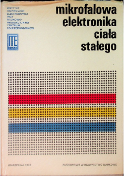 Mikrofalowa elektronika ciała stałego