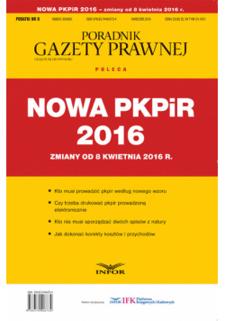 Nowa PKPIR 2016