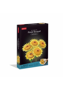 Puzzle 3D Duży bukiet kwiatów Słoneczniki