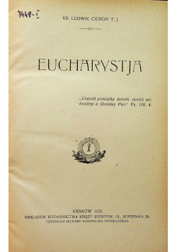 Eucharystja  1921r