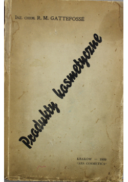 Produkty kosmetyczne 1939 r