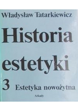 Historia estetyki estetyka nowożytna