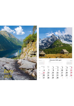 Kalendarz 2020 Tatry 13 planszowy RADWAN