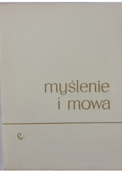 Myślenie i mowa