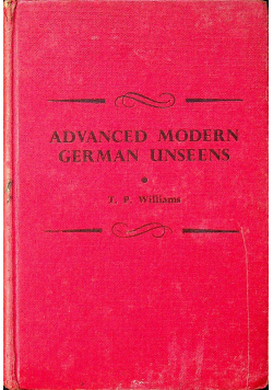 Advanced modern german unseens Reprint z 1948 r