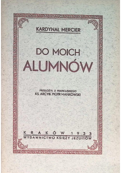 Do moich alumnów 1933 r.