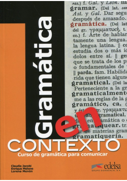 Gramatica en contexto Książka