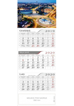 Kalendarz 2020 Trójdzielny Katowice CRUX