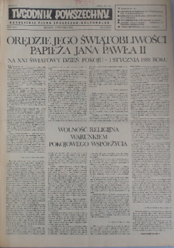 Tygodnik powszechny Nr 1 do 52 / 88
