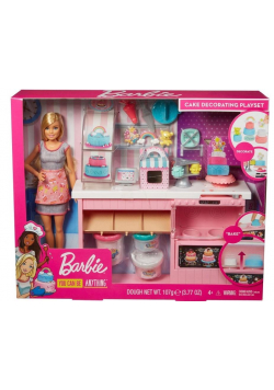 Barbie. Pracownia wypieków zestaw + lalka