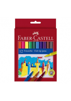 Flamastry Zamek 12 kolorów FABER CASTELL