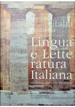 Lingua e Lette ratura Italiana