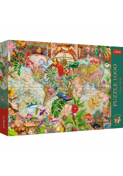 12077 "1000 - Trefl Premium Plus - Tea Time: Antyczna mapa świata" / MGL FSC Mix 70%