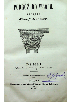 Podróż do Włoch tom 2 1859 r.