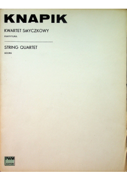 Kwartet smyczkowy partytura