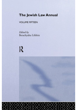 The Jewish Law Annual Volume 15