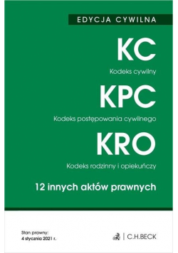 KC. KPC. KRO. 12 innych aktów prawnych