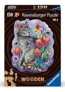 Puzzle drewniane 150 Kot