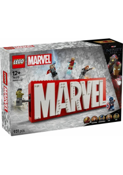 LEGO(R) SUPER HEROES 76313 Logo MARVEL z minifigurk.