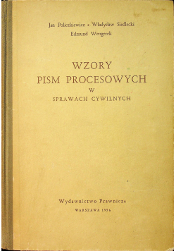 Wzory pism procesowych w sprawach cywilnych