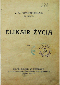 Eliksir życia 2 tomy