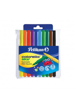 Flamastry Colorella Star C302 Etui PP 10 kolorów
